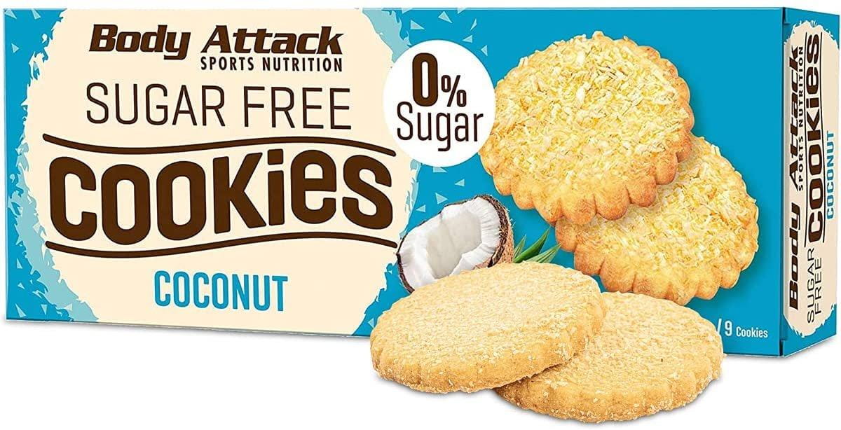 Čajové sušenky bez cukru Body Attack Cookies 150 g